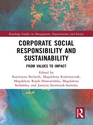 cover image of Corporate Social Responsibility and Sustainability
